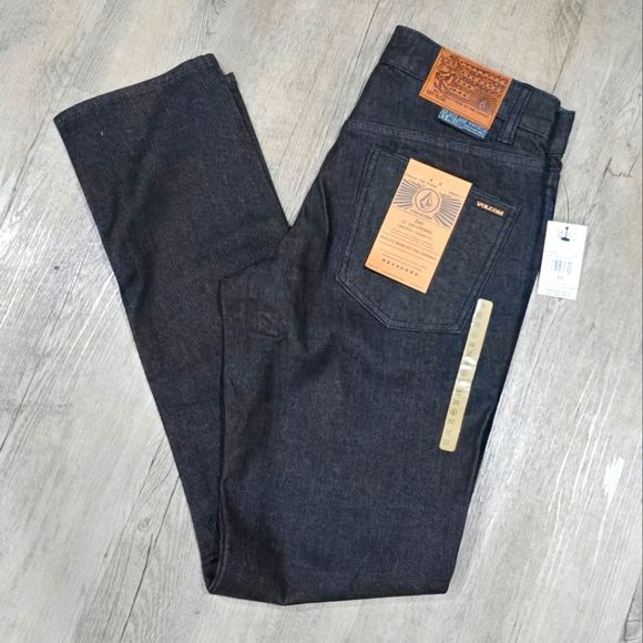 Volcom Black Skinny Denim Jeans V 2X4 Stretch Denim Size 30 - Picture 1 of 7